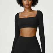 Crop and Short Set